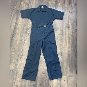 Stylish Navy Boiler Suit with Belt